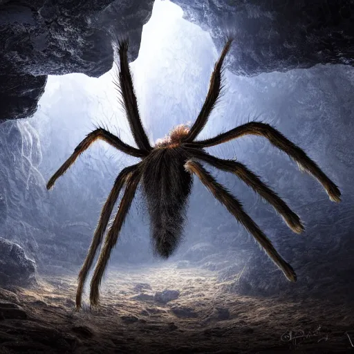 17786 water bug attacking tarantula